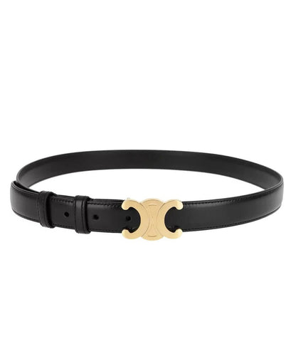 Classic belt with gold-tone buckle for men | Armand