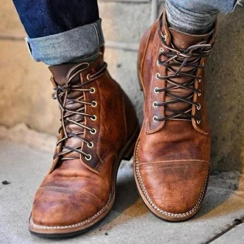 Vintage ankle boots with adjustable straps for men | Holden