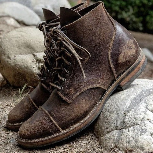 Vintage ankle boots with adjustable straps for men | Holden