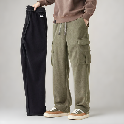 Relaxed comfort cargo sweatpants for men -4