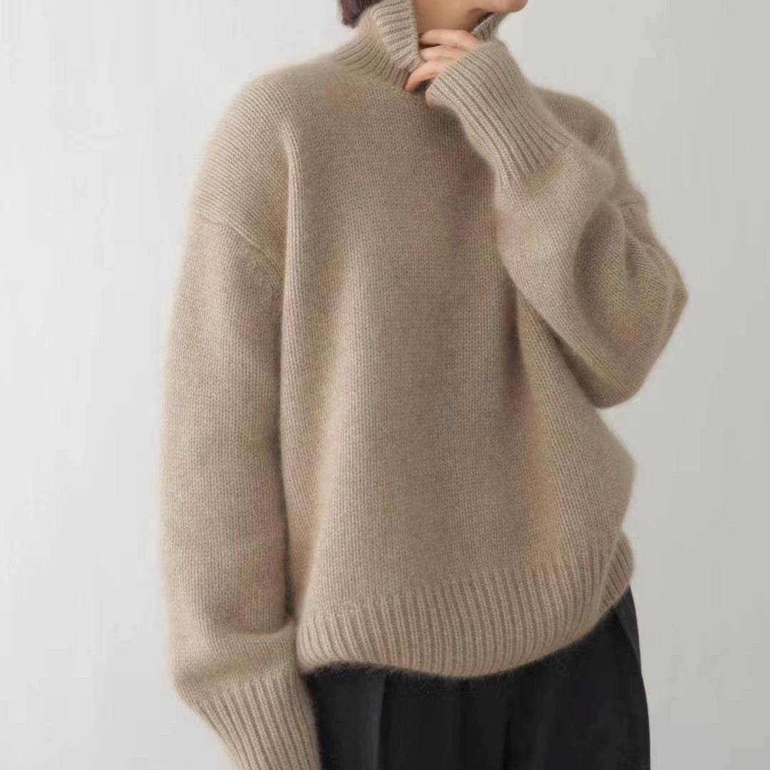Classic turtleneck sweater with relaxed fit for women | Celina