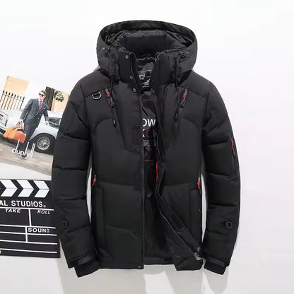 Insulated winter parka with adjustable hood for men | Orion