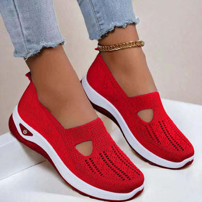 Breathable orthopedic slip-on shoes with arch support for women | Eliana