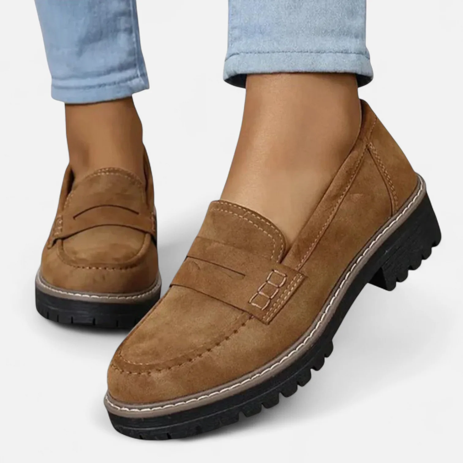 Smart urban slip-on loafers for women | Venora -4
