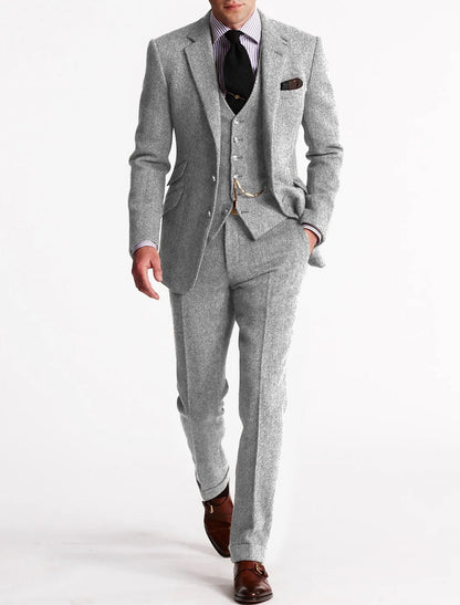 Tailored Slim Fit Three Piece Suit Set for men | Lorenzo