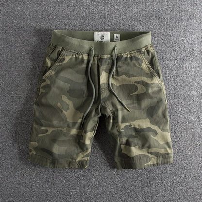 Casual camouflage drawstring shorts for men | Jack Washington