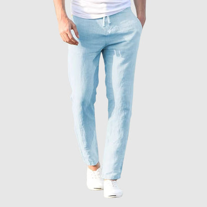 Lightweight drawstring tailored trousers for men | Artisan Breeze