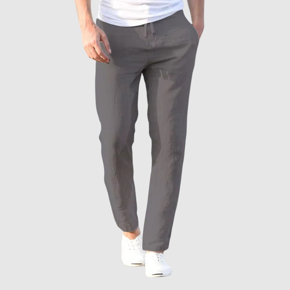 Lightweight drawstring tailored trousers for men | Artisan Breeze