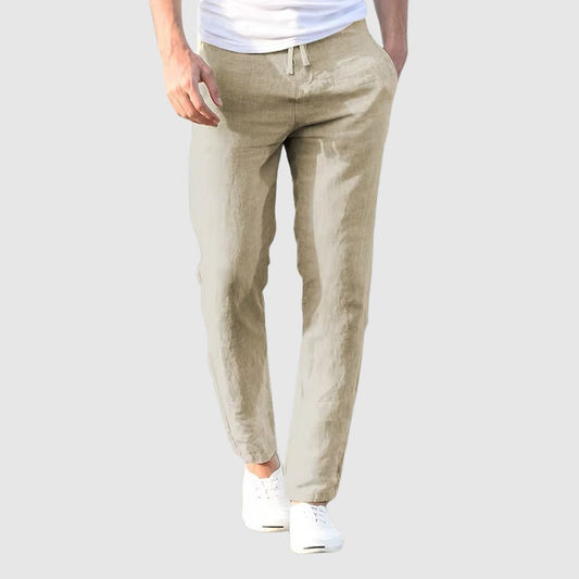 Lightweight drawstring tailored trousers for men | Artisan Breeze