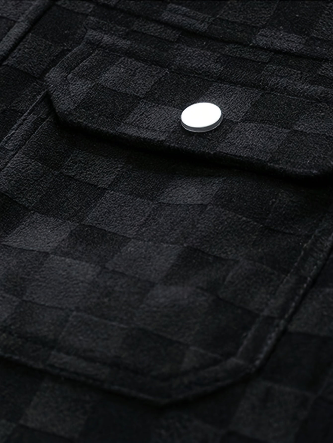 Checkered texture jacket with structured modern silhouette for men | Mavrick