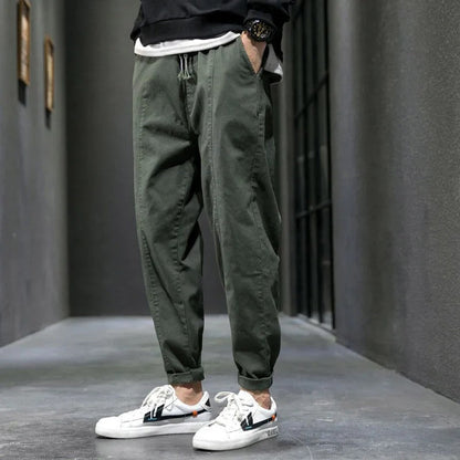 Tapered relaxed casual joggers for men | Evan's -6