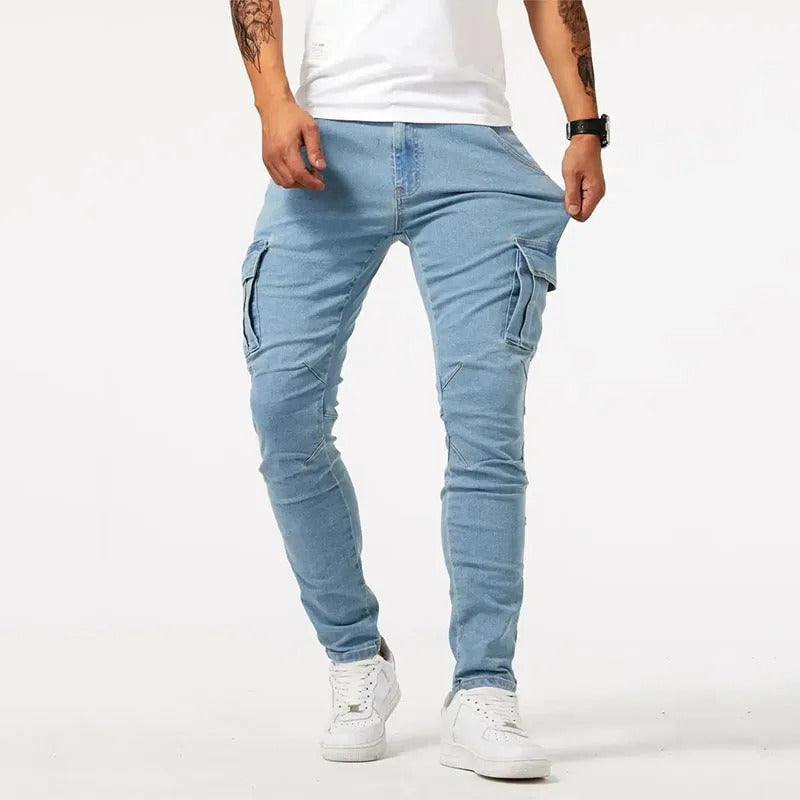 Smart slim-fit cargo trousers for men | Kensington -8