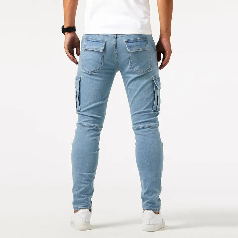 Smart slim-fit cargo trousers for men | Kensington -9