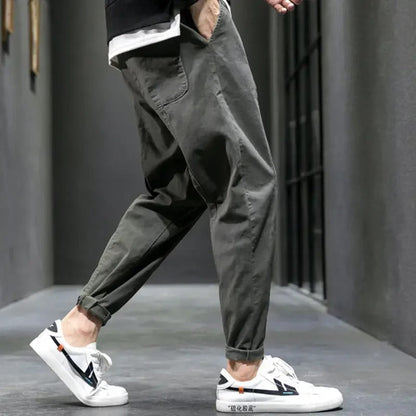Tapered relaxed casual joggers for men | Evan's -10