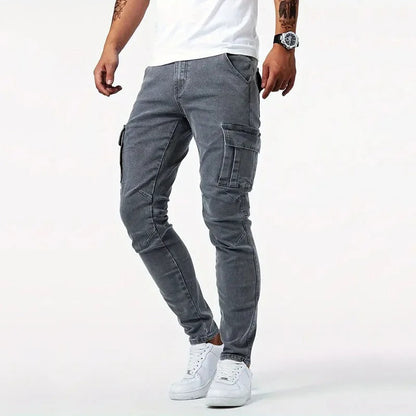 Smart slim-fit cargo trousers for men | Kensington -6
