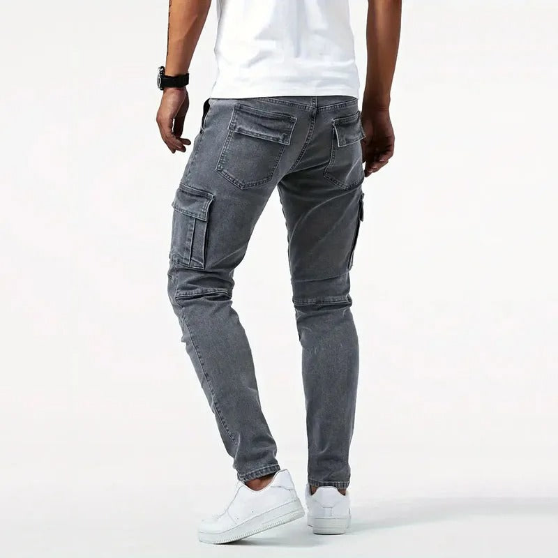 Smart slim-fit cargo trousers for men | Kensington -7