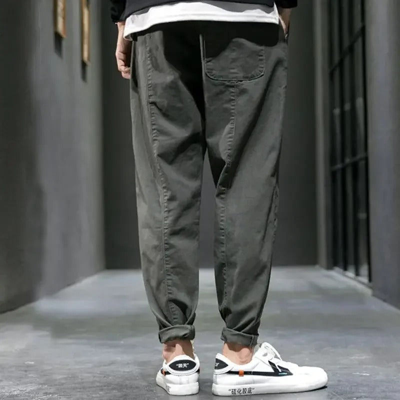 Tapered relaxed casual joggers for men | Evan's -7