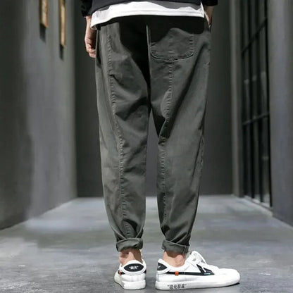 Tapered relaxed casual joggers for men | Evan's -7