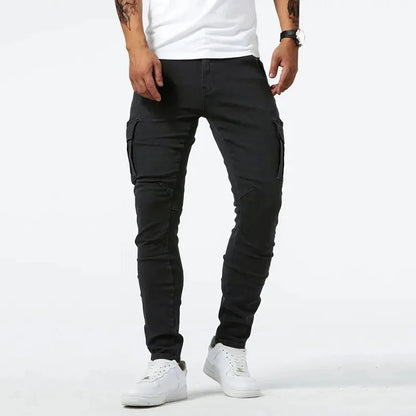 Smart slim-fit cargo trousers for men | Kensington -10