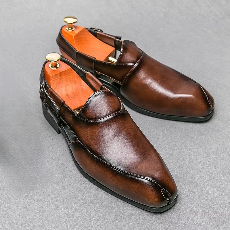 Elegant slip-on slingback loafers for men | Ravello -6