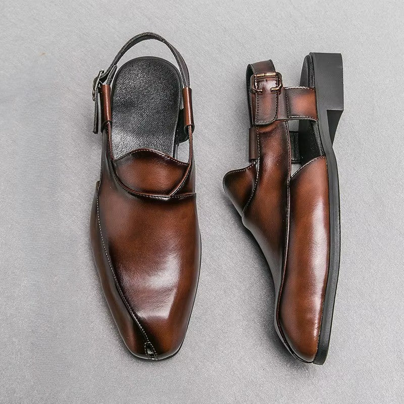 Elegant slip-on slingback loafers for men | Ravello -4