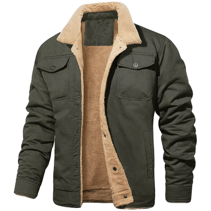 Slim fit pilot style jacket with utility pockets for men | Marksman Aero