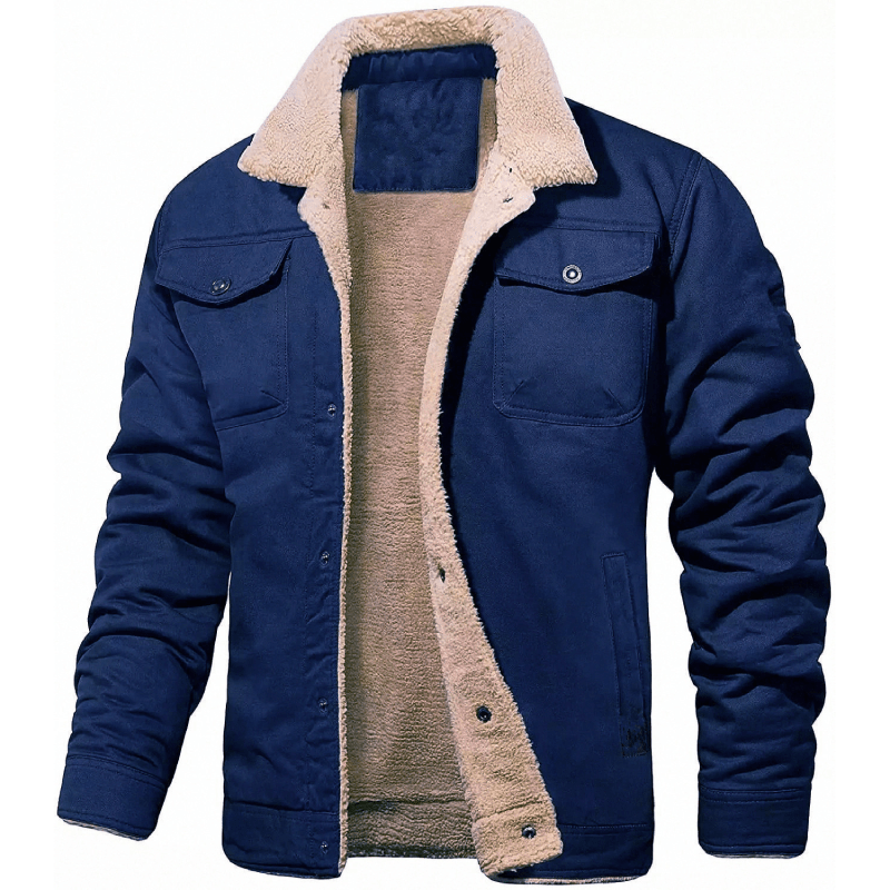 Slim fit pilot style jacket with utility pockets for men | Marksman Aero