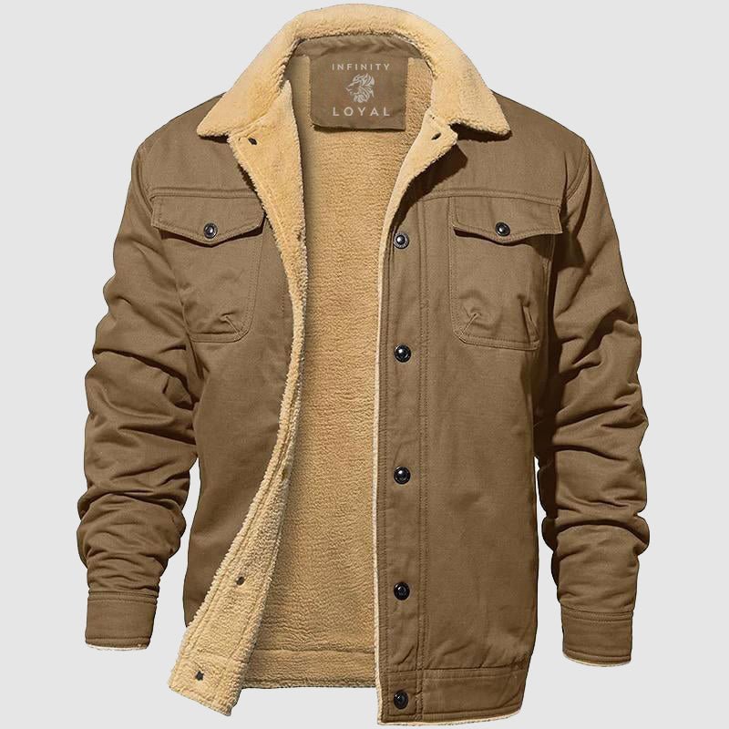 Slim fit pilot style jacket with utility pockets for men | Marksman Aero