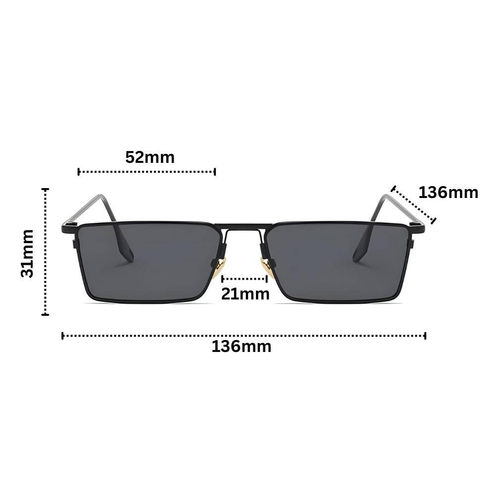 Square frame polarised UV400 sunglasses for men | Avant -15