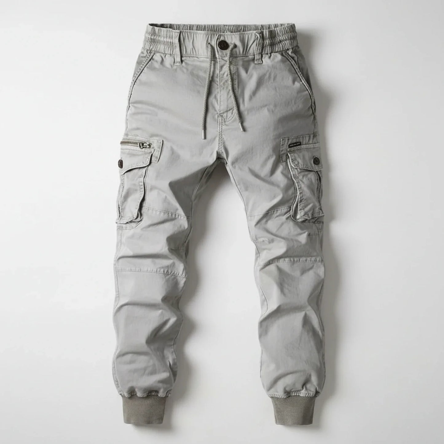 Cargo jogger pants with elastic waistband and utility pockets for men | Mason