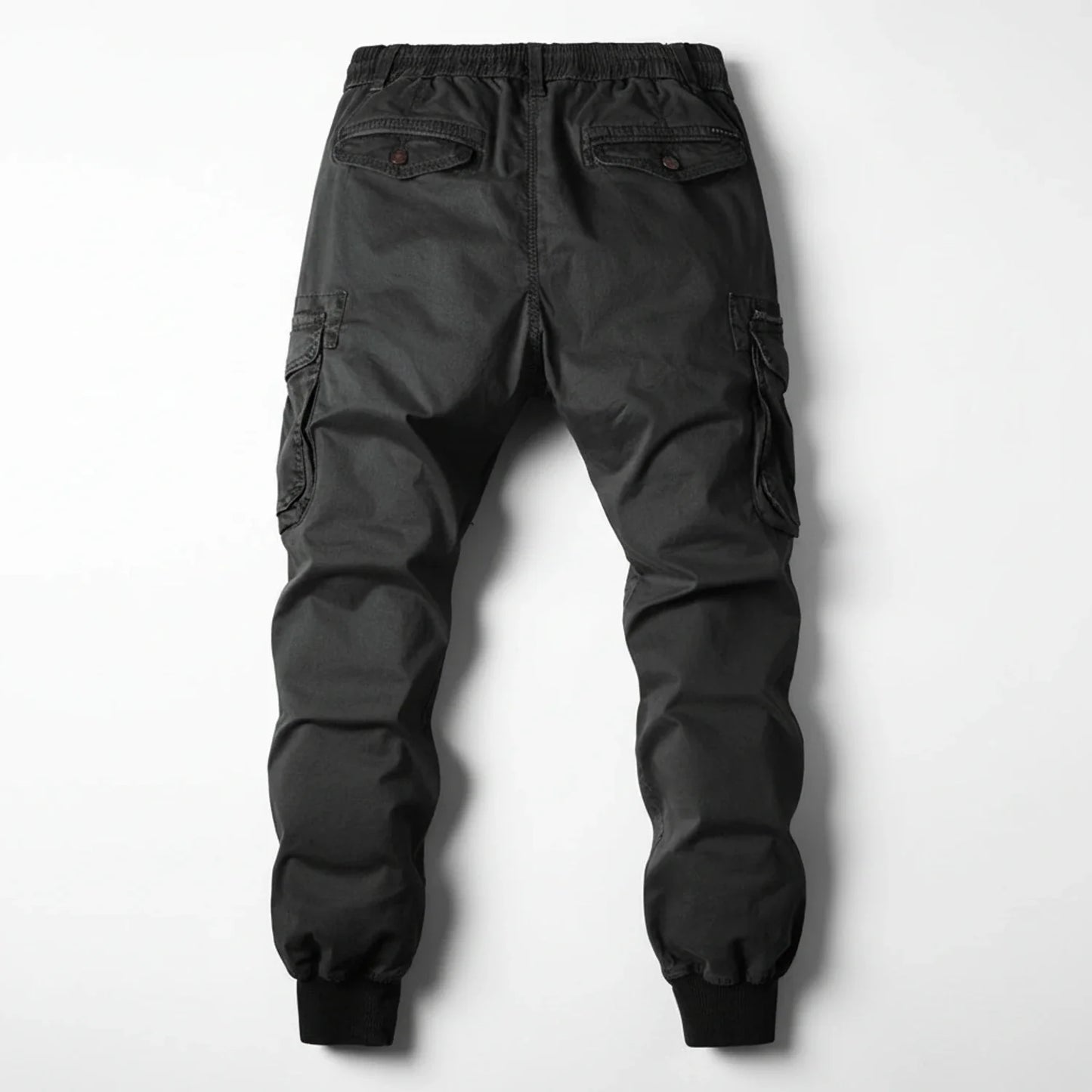 Cargo jogger pants with elastic waistband and utility pockets for men | Mason