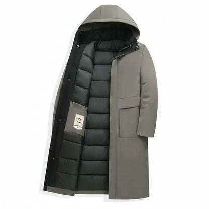 Long Hooded Padded Winter Parka for men | Theron