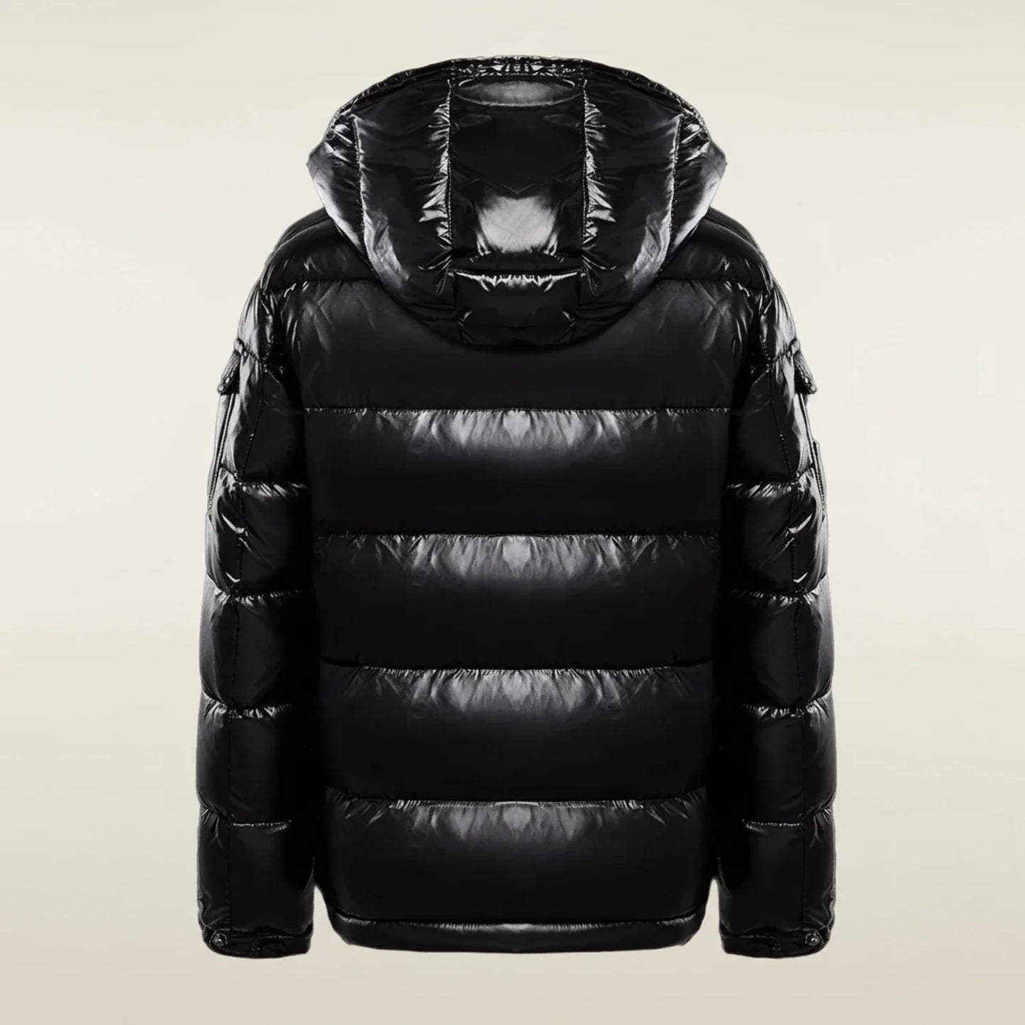 Glossy Hooded Quilted Puffer Jacket for men | Kaelen