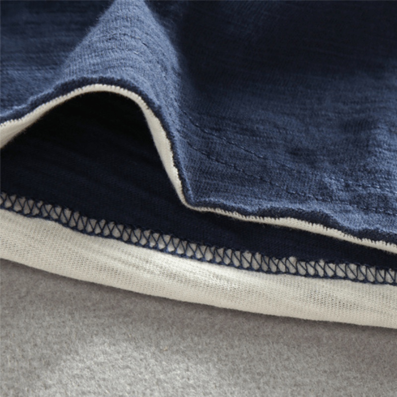 Relaxed fit two tone layered long sleeve top for men | Corven