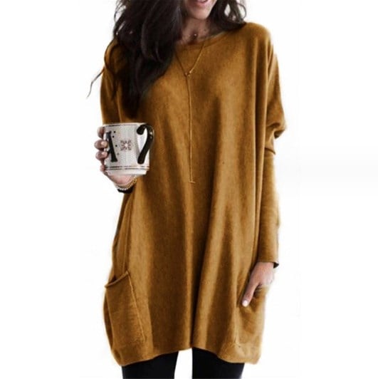 Classic Long Trench Style Sweater Coat for women | Isabelle