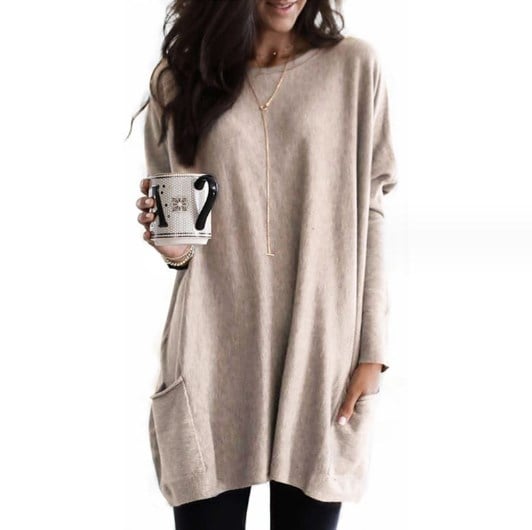 Classic Long Trench Style Sweater Coat for women | Isabelle