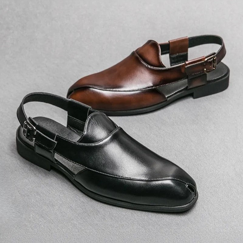 Elegant slip-on slingback loafers for men | Ravello -3