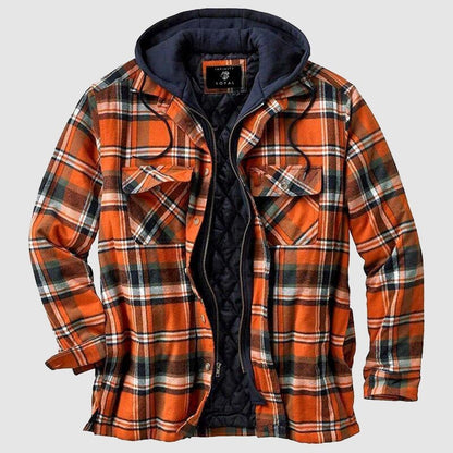 Sport cut zip-up outdoor jacket with detachable hood for men | Outback Ridge