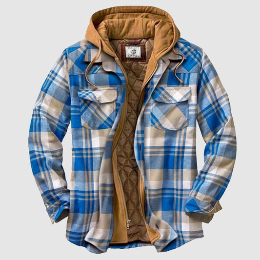 Sport cut zip-up outdoor jacket with detachable hood for men | Outback Ridge