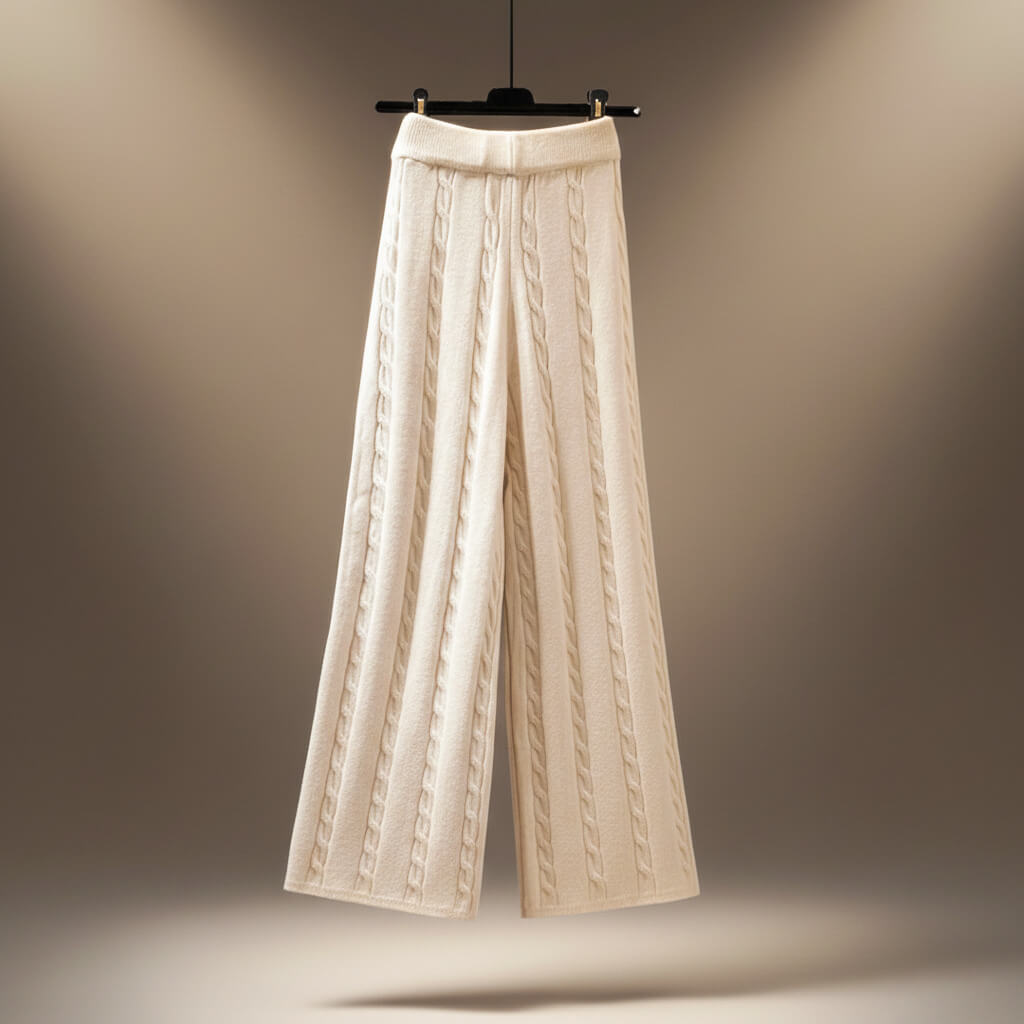 Soft elegant wool-blend winter set for women | Christina -4