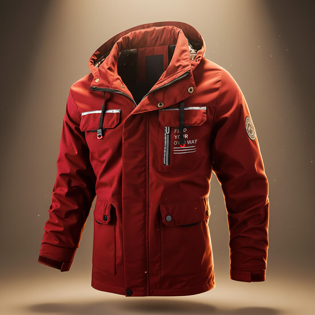 Warm hooded weather-resistant winter jacket for men | Explorer -5