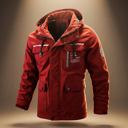 Warm hooded weather-resistant winter jacket for men | Explorer -5