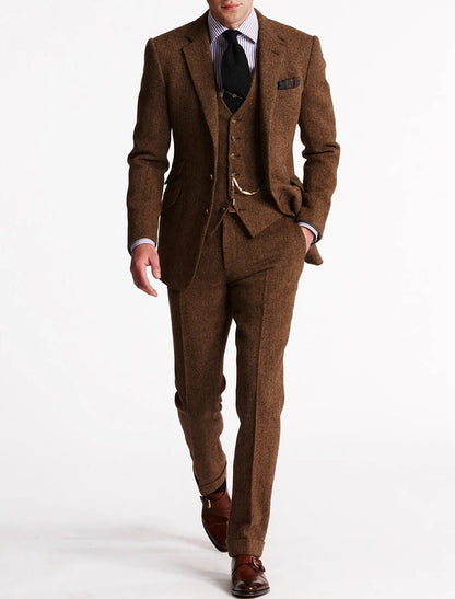 Tailored Slim Fit Three Piece Suit Set for men | Lorenzo