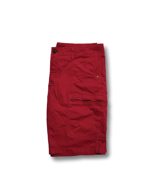 Tailored organic cotton stretch cargo shorts for men | Hampton -1
