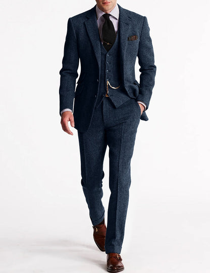 Tailored Slim Fit Three Piece Suit Set for men | Lorenzo