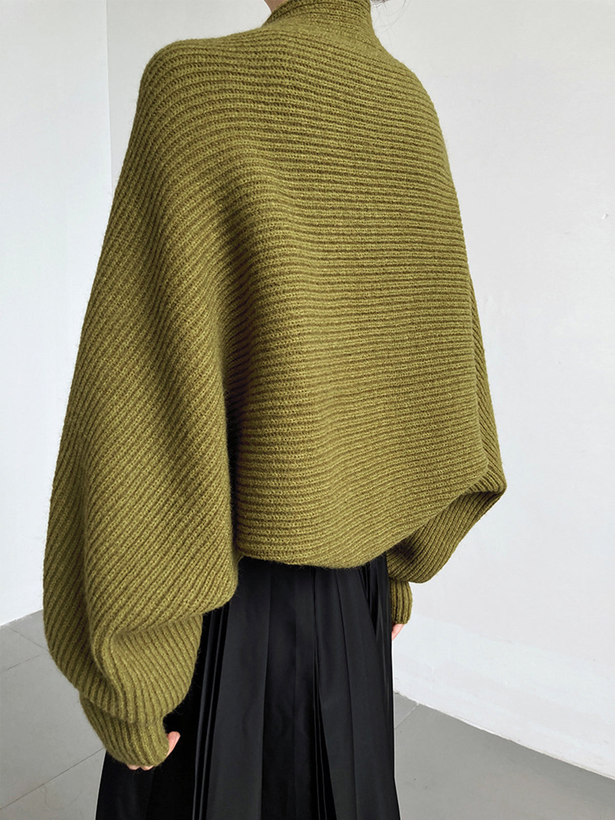 Solid open-front shrug sweater for women | Mirelle