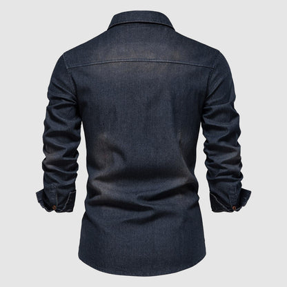 Slim fit button-front denim shirt for men | Ranger Classic