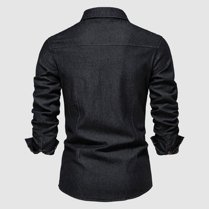 Slim fit button-front denim shirt for men | Ranger Classic