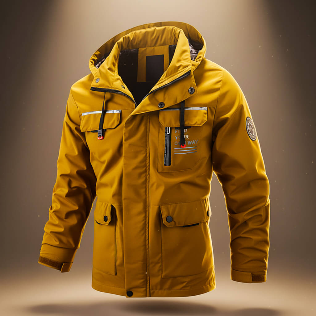 Warm hooded weather-resistant winter jacket for men | Explorer -6