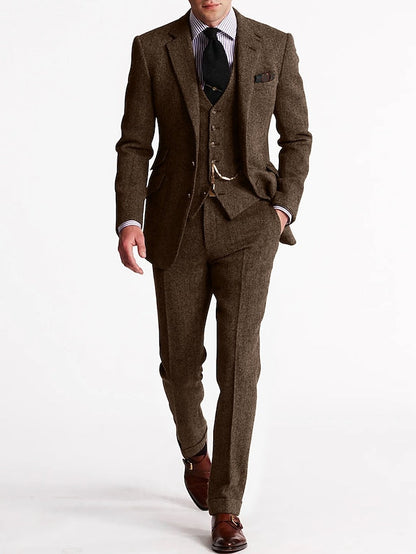 Tailored Slim Fit Three Piece Suit Set for men | Lorenzo